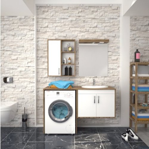Çamaşır Makinası ve Banyo Dolabı